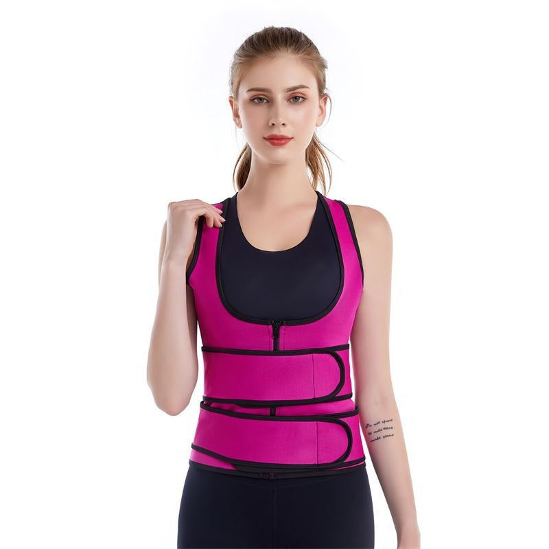 Amazon New Women's Zipper Body Shaping Corset Corset Body Shaping Body Shaping Body Shaping Body Shaping Body Shaping Waist Shaping Vest