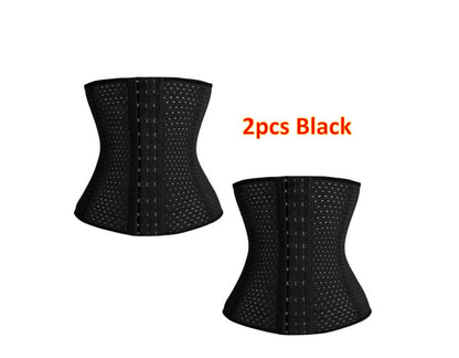 Women Hollow Tibial Belt Body-sculpting Hollow-out Round-hole Breathable Rubber Corset Post-natal Tummy Tucking Exercise Belt