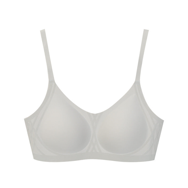 High Elastic Seamless 3D Flocking Black Technology Shaping Bra