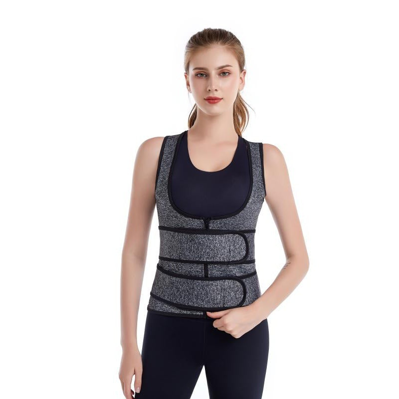 Amazon New Women's Zipper Body Shaping Corset Corset Body Shaping Body Shaping Body Shaping Body Shaping Body Shaping Waist Shaping Vest
