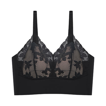 Body Shaping Vest Sports Fitness Push Up Lace Latex Bra